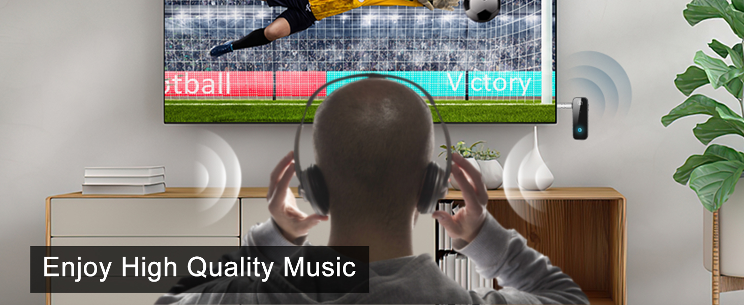 (Upgraded) Aux Bluetooth 5.0 Adapter for Car, Wireless Music Receiver for Home Stereo System