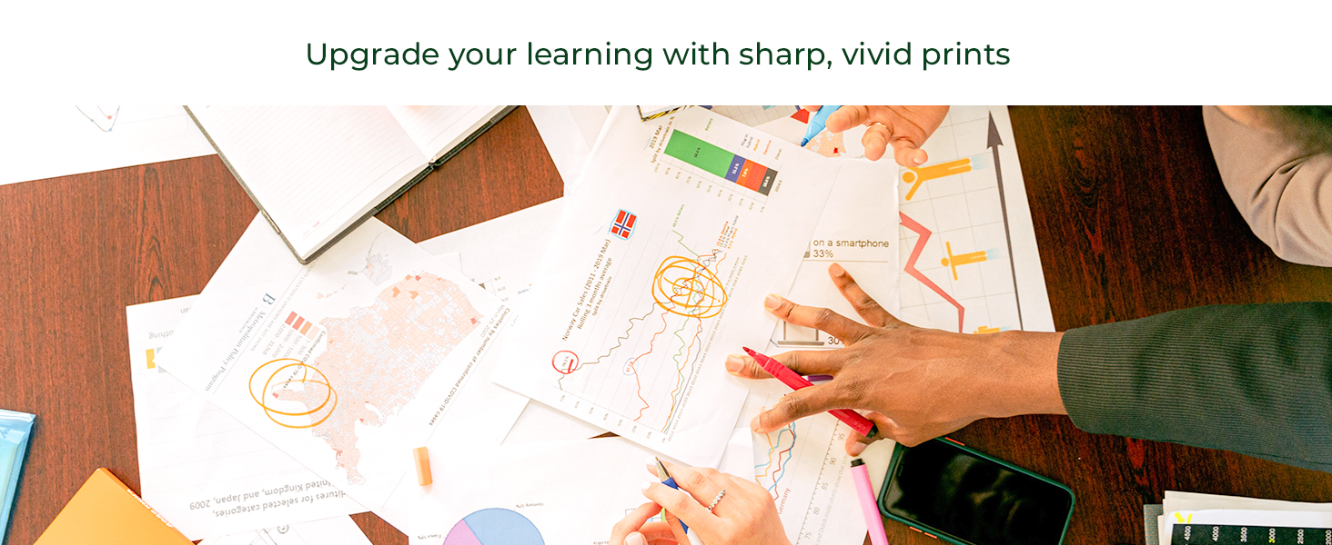 Upgrade your learning with sharp, vivid prints