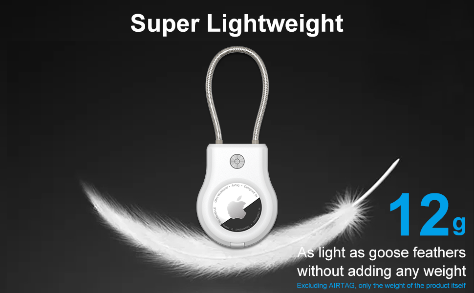 Ultra light airtag keychain holder