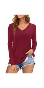 V Neck Basic Shirt