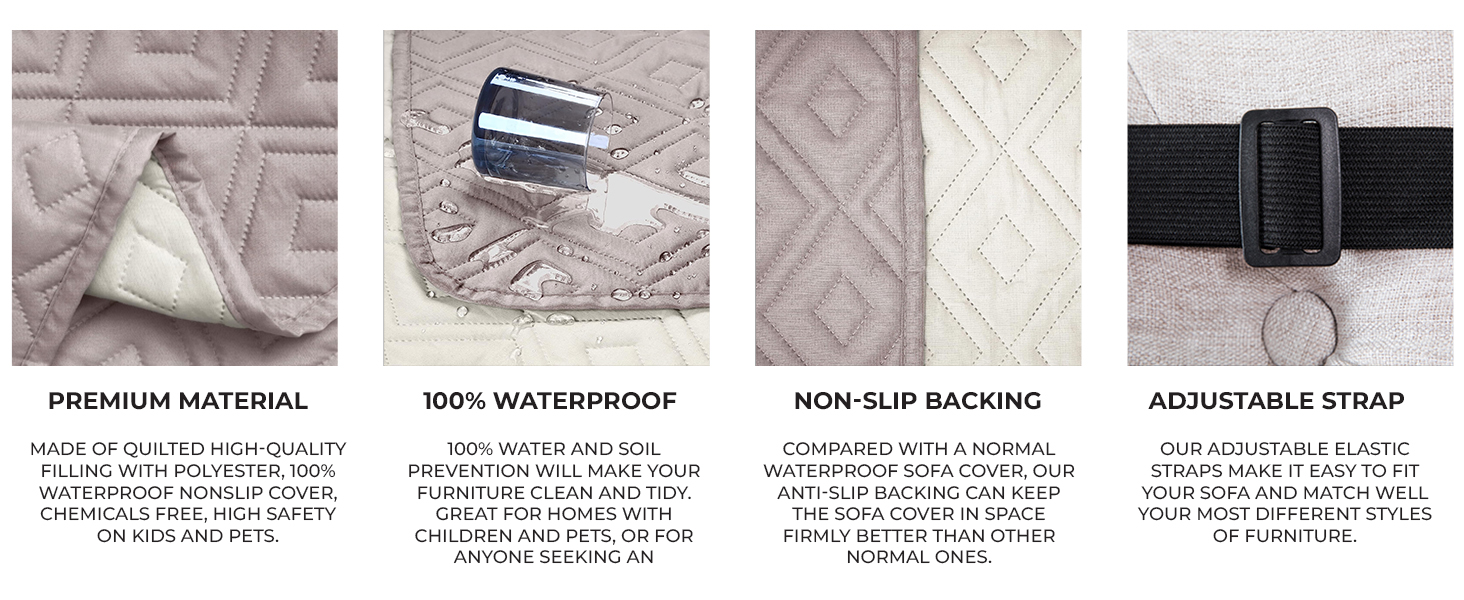 SOFA SLIP COVER BEIGE