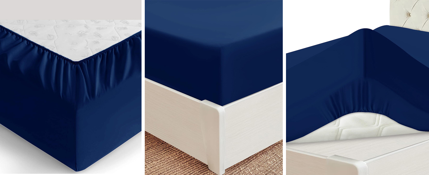 FITTED SHEET NAVY