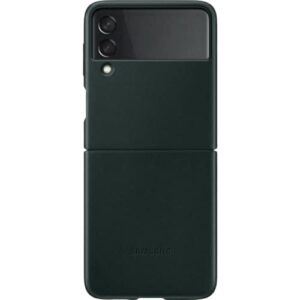 Samsung Galaxy Z Flip3 Leather Cover - Official Samsung Case - Gree