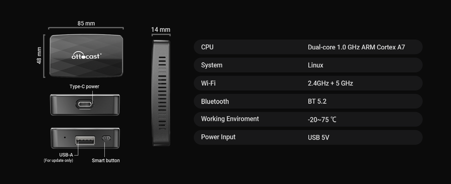 WIRELESS CARPLAY ADAPTER FOR IPHONE