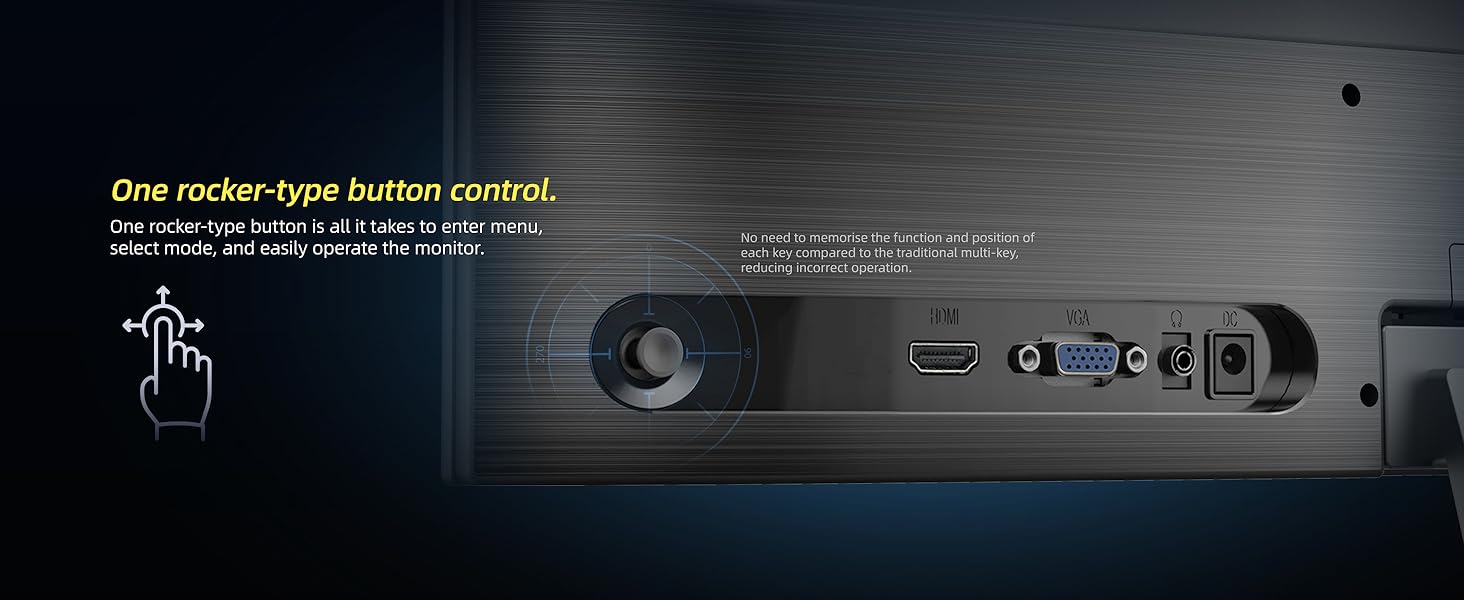 One rocker-type button control