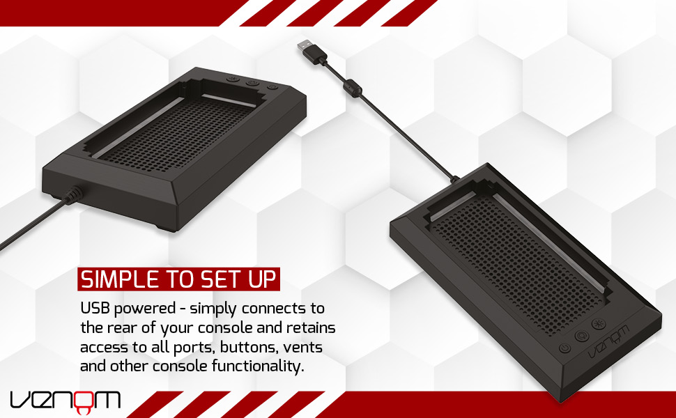 Venom Multi-Colour LED Light-up Console Stand - Black (Xbox Series S)