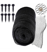 Koi Pond Net Black Netting 3X4m Woven Mesh Heavy Duty Net Cover For Leaves Fish