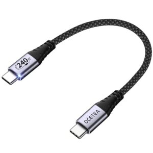 Ocetea 240W Short USB C to USB C Charger Cable
