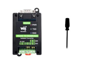 Waveshare RS232 To RS485/422 Active Digital Isolated Converter Onboard Original SP3232EEN&SP485EEN Chip RS232 DB9 Male Port for Industrial Control Equipment&High Communication Requirement Applicatio