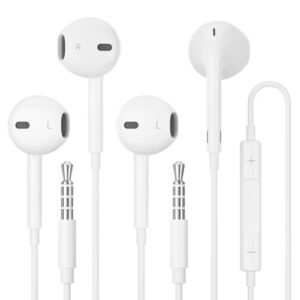2Pack In-Ear Headphones Wired Earphones