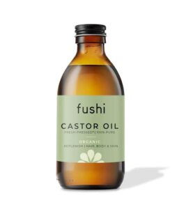 Fushi Organic Castor Oil 250ml 100% Pure Cold & Fresh-Pressed For Dry Skin & Hair Growth