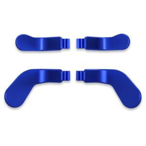 eXtremeRate 4 pcs Metallic Blue Stainless Steel Paddles
