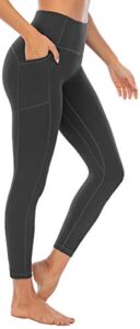 OVRUNS High Waist Gym Leggings for Women Yoga Pants with Pockets Workout Running Compression Leggings for Wome