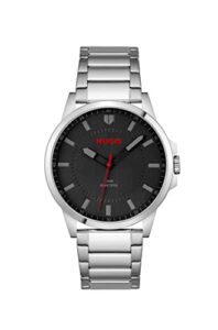 HUGO Analogue Quartz Watch for Men with Silver Stainless Steel Bracelet - 1530246