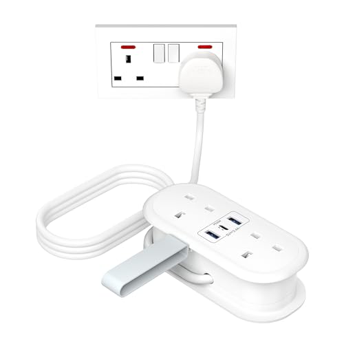 Travel Extension Lead with PD 20W USB C Fast Charger