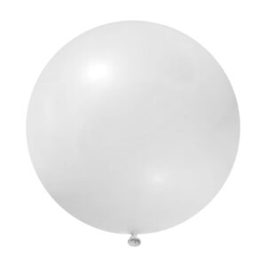 59 Inch Big Round Balloon Latex Giant Balloon Jumbo Thick Balloons for Photo Shoot/Birthday/Wedding Party/Festival/Event/Carnival Decorations (White)