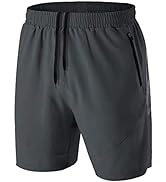 HMIYA Mens Running T-Shirts Mesh Gym Sports Shirts Breathable Training Workout Tops Quick Dry Fit...