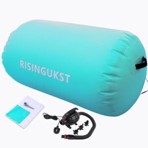 Air Tumbling Track Gymnastics Mat Inflatable 10ft 13ft 16ft 20ft Gym Tumble Mats 4 Inch Thickness for Home Use/Training/Cheerleading/Yoga/Water Fun with Electric Pump