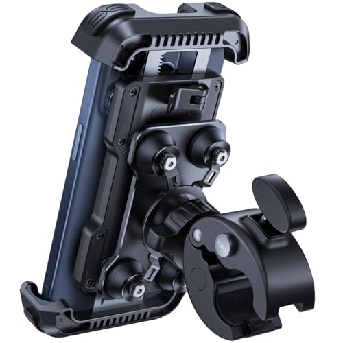 Lamicall Motorbike Phone Holder [Dual Anti-Shock] - 2024 Motorcycle Phone Mount