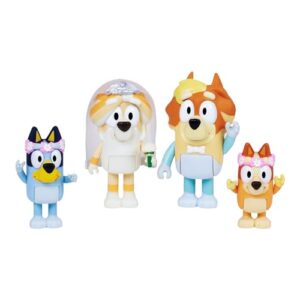 Bluey Figure 4-Pack Wedding Time