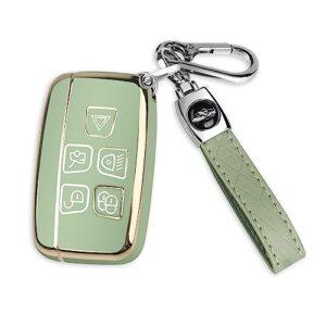 FT FUNTOR Key Fob Cover for Land Rover with Keychai