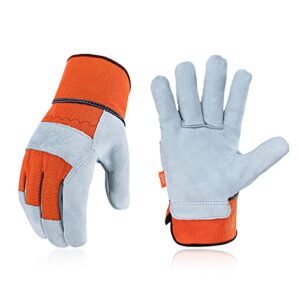 Vgo... Gardening Gloves Cowhide