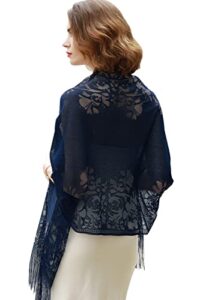 RIIQIICHY Ladies Scarf Lace Scarf Pashmina Shawls and Wraps for Women Scarfs for Women Wedding