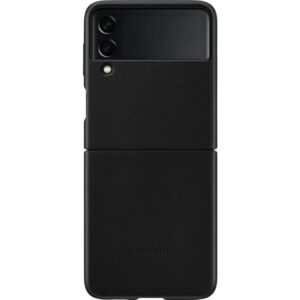 Samsung Galaxy Z Flip3 Leather Cover - Official Samsung Case - Black