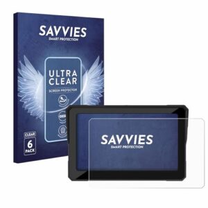 Savvies 6 Pack Screen Protector compatible with Carpuride W702 7" Protection Film Clea