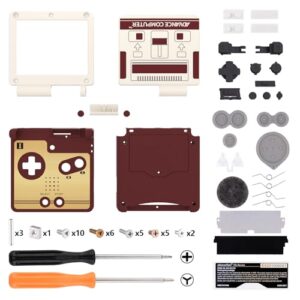 IPS Ready Upgraded eXtremeRate Classic FC Style Custom Replacement Housing Shell for Gameboy Advance SP GBA SP – Compatible with Both IPS & Standard LCD – Console & Screen NOT Included