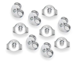 GENUINE 925 STERLING SILVER Butterfly backs/scrolls - Big enough to fit standard stud earrings. 5 PAIRS in BRANDED GIFT BOX