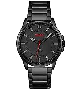 HUGO Analogue Quartz Watch for Men with Brown Leather Strap - 1530134