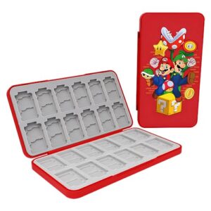 PERFECTSIGHT for Nintendo Switch Game Card Case with 24 Game Holder Slots and 48 SD Micro Card Slots for Switch/Lite/OLED