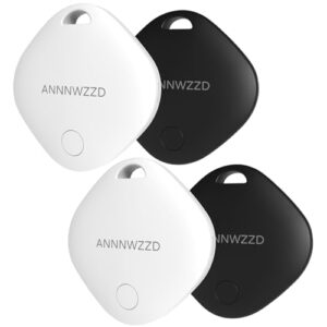 ANNNWZZD Tags 4 Pack Air Tracker Item Finders with Apple Find My (iOS Only) Track your Keys