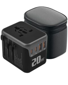 Andizun Universal Travel Adapter Worldwide Travel Adapter with 2 USB-C