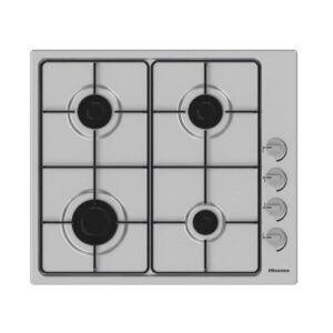 Hisense GM642XHS Built-in 60cm Gas Hob - Stainless Steel with 4 Cooking Areas