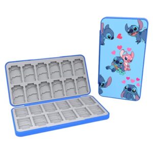 PERFECTSIGHT for Nintendo Switch Game Card Case with 24 Game Holder Slots and 24 SD Micro Card Slots for Switch/Lite/OLED