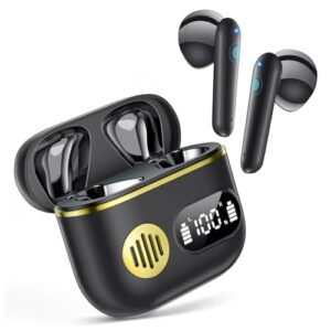 Wireless Earbuds 2024 Sport Bluetooth Headphones Stereo Earphones with ENC Mic Wireless Earphones In Ear Earbuds with Dual LED Display