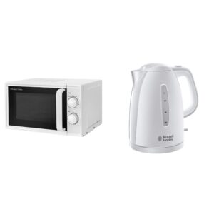 Russell Hobbs Textures 17 Litre White Manual Microwave