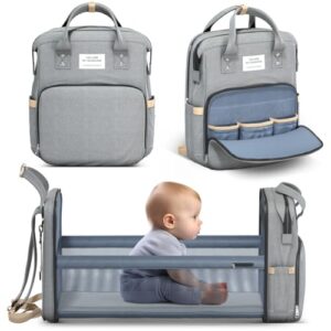 MINI DU BABY SHOP Baby Backpack with reinforced zippers and sturdy stitching. Travel with the Diaper bag: it's lightweight and perfect for carrying on your stroller or as carry-on luggage.