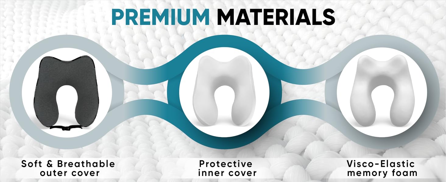 travel pillow for airplane neck support, memory foam travel pillows for adults