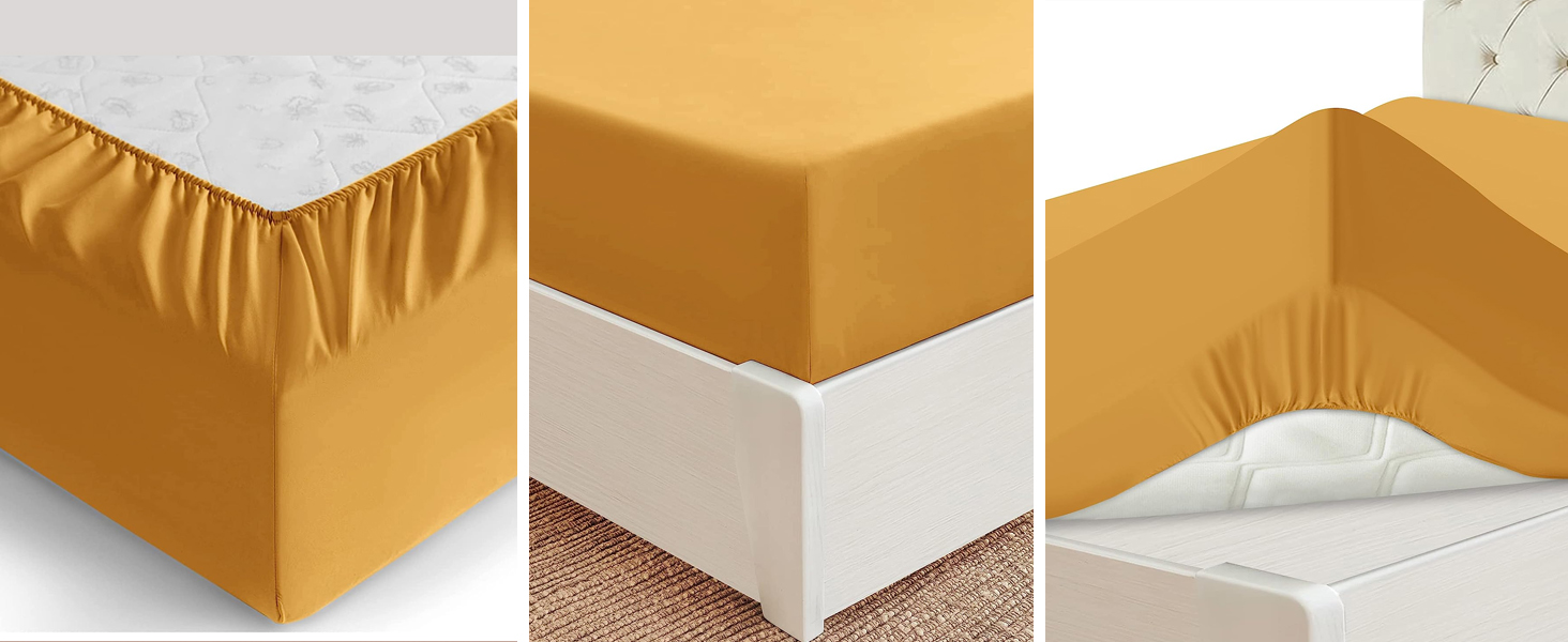 FITTED SHEET OCHRE
