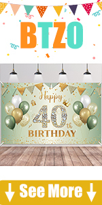 40th Birthday Banner
