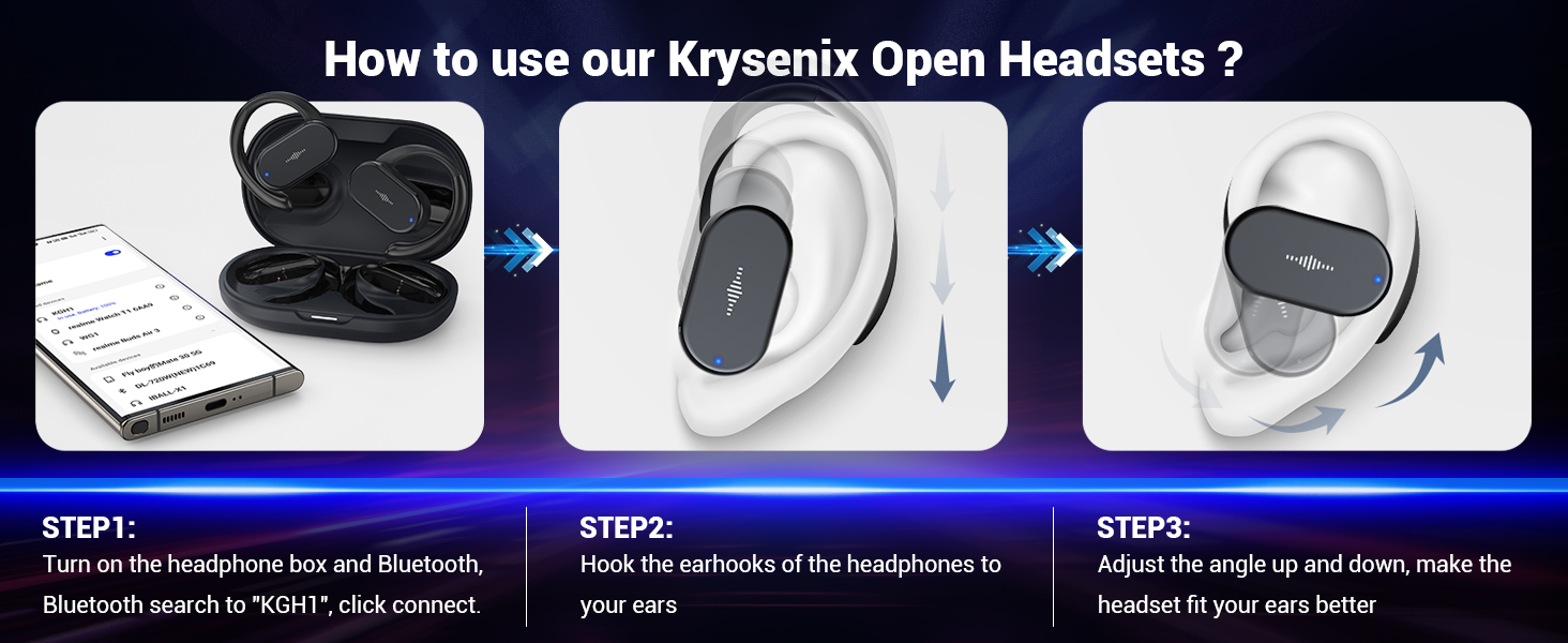 Open On-Ear Wireless Bluetooth Headset