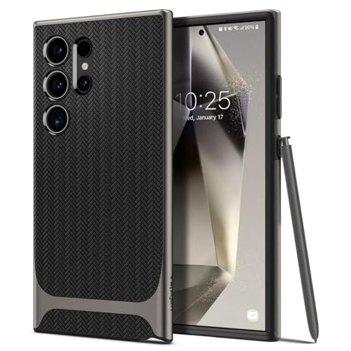 Spigen Neo Hybrid Case Compatible with Samsung Galaxy S24 Ultra - Gunmetal