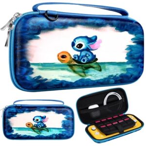 Koecya Carrying Case for Nintendo Switch Lite 2019 Travel Carry Cases for Teen Kids Boys Girls Cute Kawaii Girly Cartoon Portable Hard Shell Covers Pouch Storage Bag for Nintendo Accessories