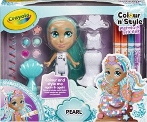 CRAYOLA Colour 'n' Style Mermaid Friends: Pearl | Colour & Style Your Own Mermaid