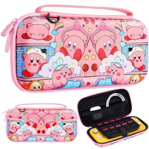 Koecya Carrying Case for Nintendo Switch Lite 2019 Travel Carry Cases for Girls Kids Boys Teen Cute Girly Design Anime Fun Portable Hard Shell Covers Pouch Storage Bag for Nintendo Accessories