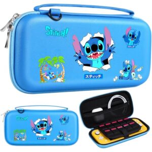 Koecya Carrying Case for Nintendo Switch Lite 2019 Travel Carry Cases for Teen Kids Boys Girls Cute Kawaii Girly Cartoon Portable Hard Shell Covers Pouch Storage Bag for Nintendo Accessories