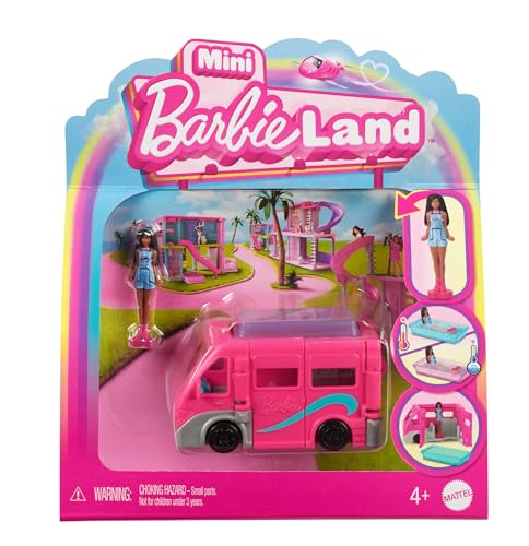 Barbie Mini BarbieLand Doll & Toy Vehicle Set, 1.5-inch Doll - Keystone 4